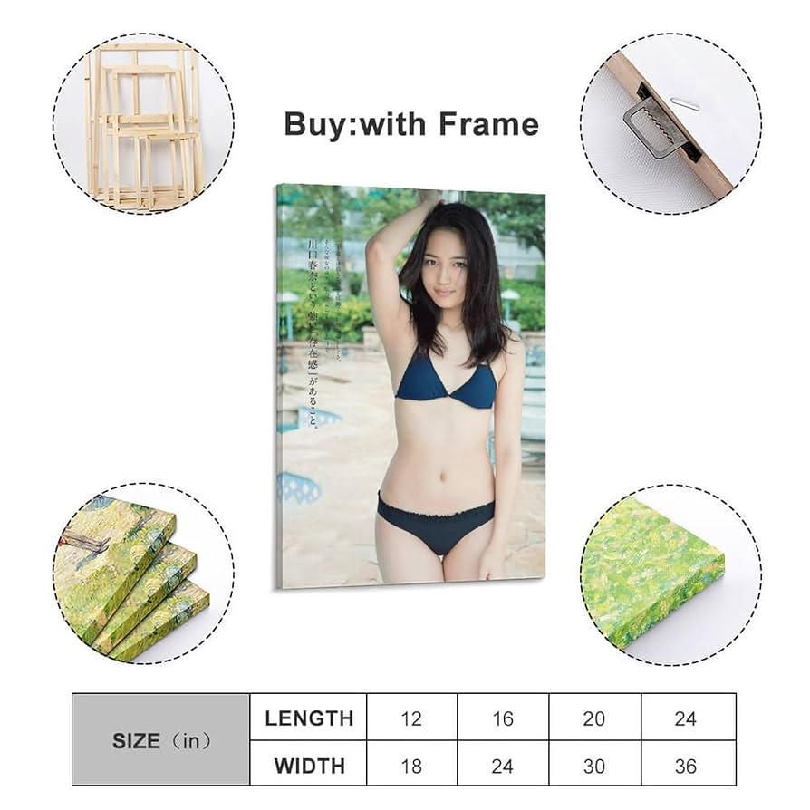 Amazon.co.jp: かわぐち はるな 装飾画 川口春奈 写真 かわぐち